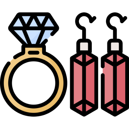 صورة لقسم مجوهرات